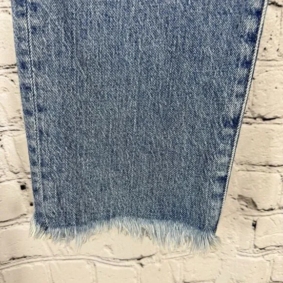 Madewell Jeans Womens 29 Petite The Perfect Vintage Straight Leg Ainsworth Wash - Picture 7 of 14